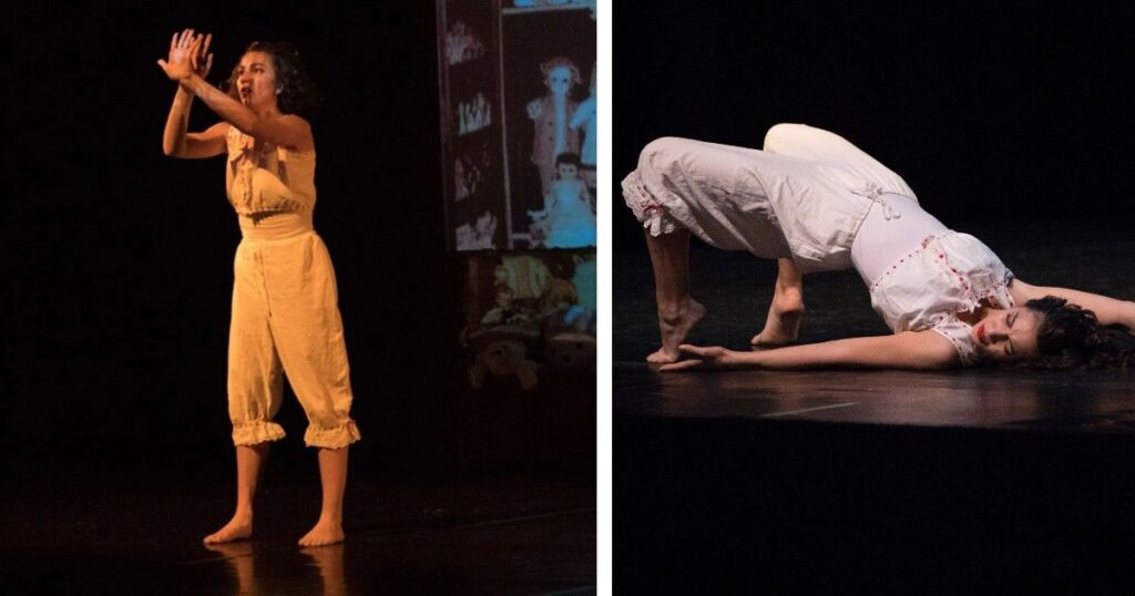 Le coreografie di danza contemporanea contribuiscono allo spessore dell'opera